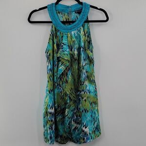 3For$20 New Directions Turquoise & Lime green top size S